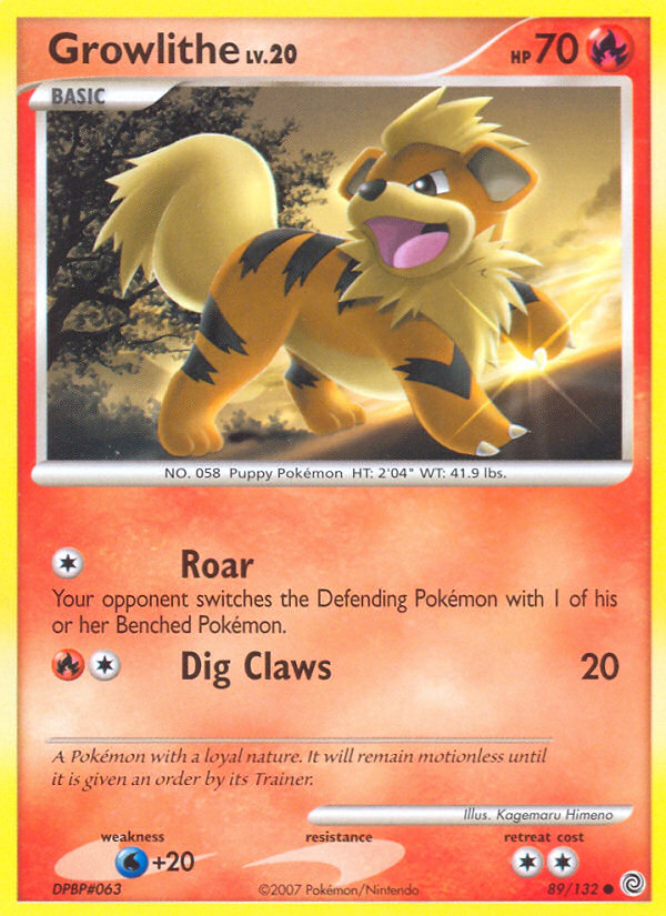 Growlithe (89/132) [Diamond & Pearl: Secret Wonders] | Total Play