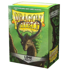 Dragon Shield: Standard 100ct Sleeves - Lime (Matte) | Total Play
