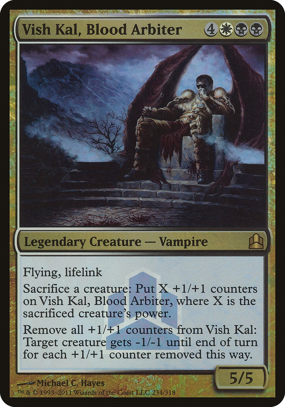 Vish Kal, Blood Arbiter (Launch) (Oversized) [Commander 2011 Oversized] | Total Play