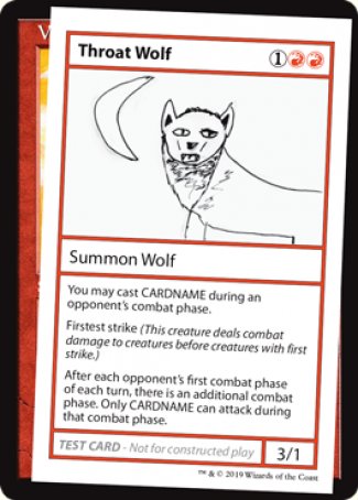 Throat Wolf (2021 Edition) [Mystery Booster Playtest Cards] | Total Play