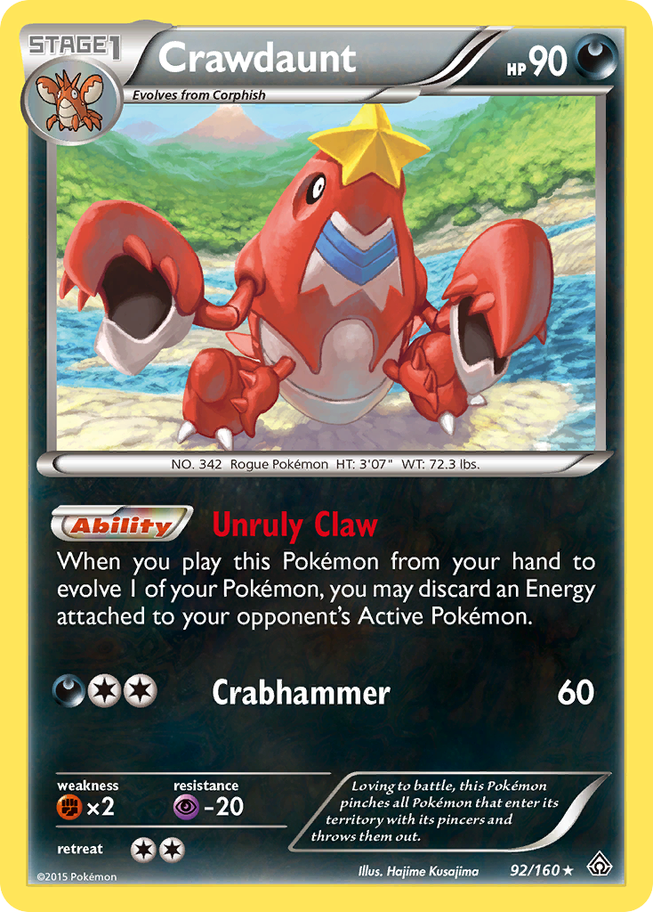 Crawdaunt (92/160) [XY: Primal Clash] | Total Play