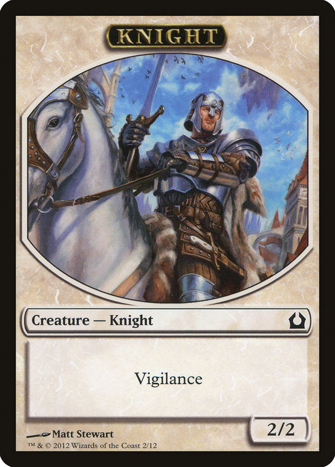 Knight Token [Return to Ravnica Tokens] | Total Play