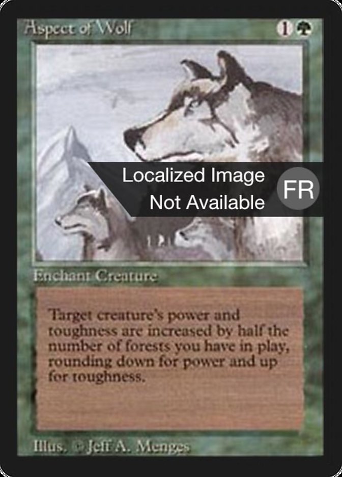 Aspect of Wolf [Foreign Black Border] | Total Play