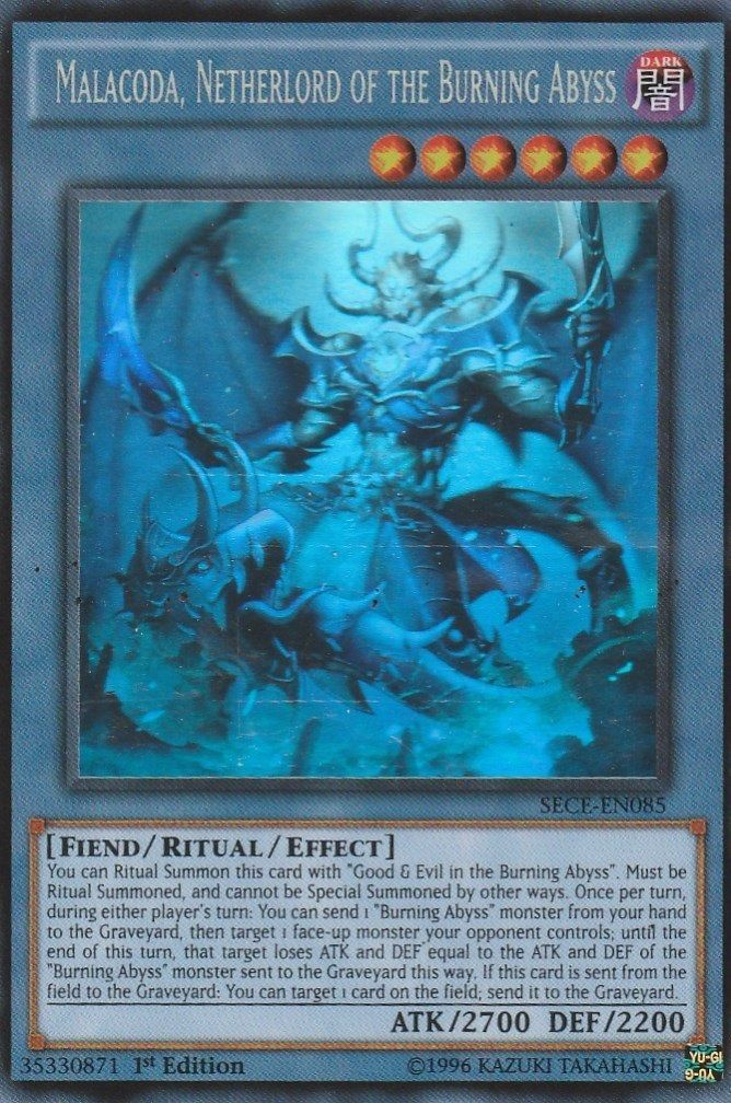 Malacoda, Netherlord of the Burning Abyss [SECE-EN085] Ghost Rare | Total Play