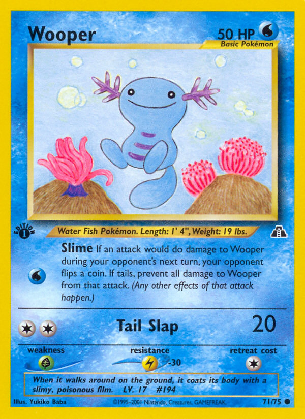 Wooper (71/75) [Neo Discovery 1st Edition] | Total Play