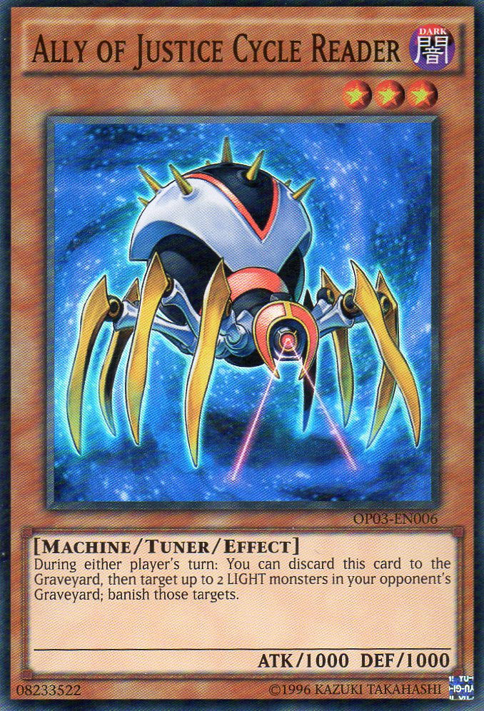 Ally of Justice Cycle Reader [OP03-EN006] Super Rare | Total Play