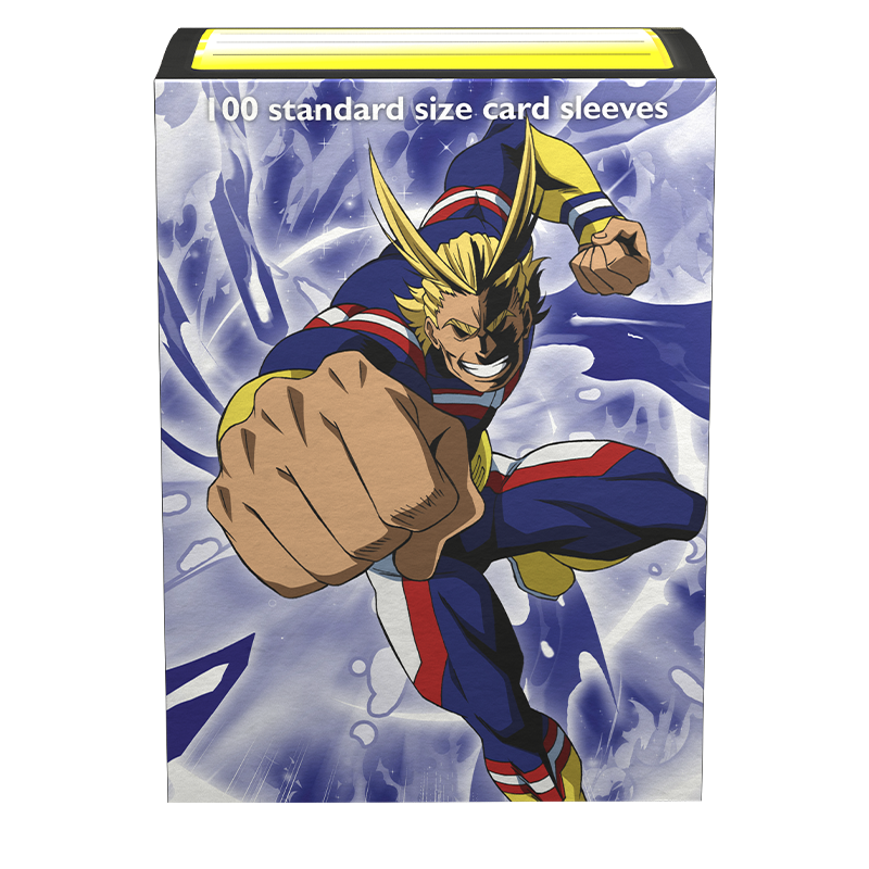 Dragon Shield: Standard 100ct Art Sleeves - My Hero Academia (All Might Punch) | Total Play