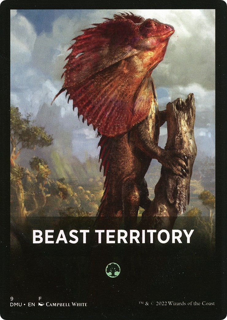 Beast Territory Theme Card [Dominaria United Tokens] | Total Play