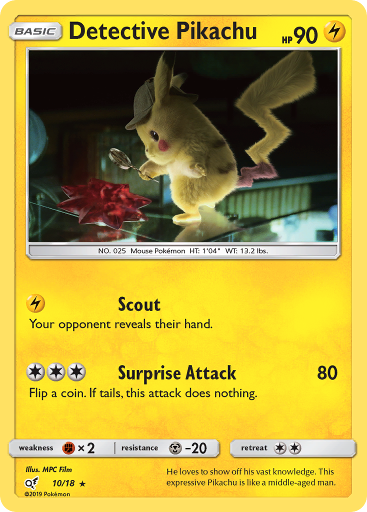 Detective Pikachu (10/18) [Sun & Moon: Detective Pikachu] | Total Play