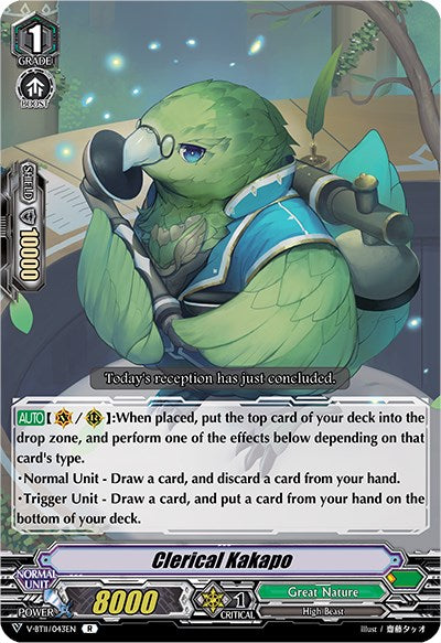 Clerical Kakapo (V-BT11/043EN) [Storm of the Blue Cavalry] | Total Play