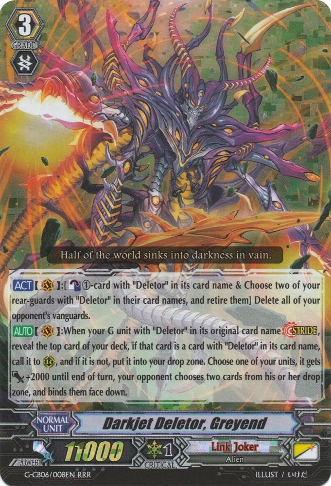 Darkjet Deletor, Greyend (G-CB06/008EN) [Rondeau of Chaos and Salvation] | Total Play