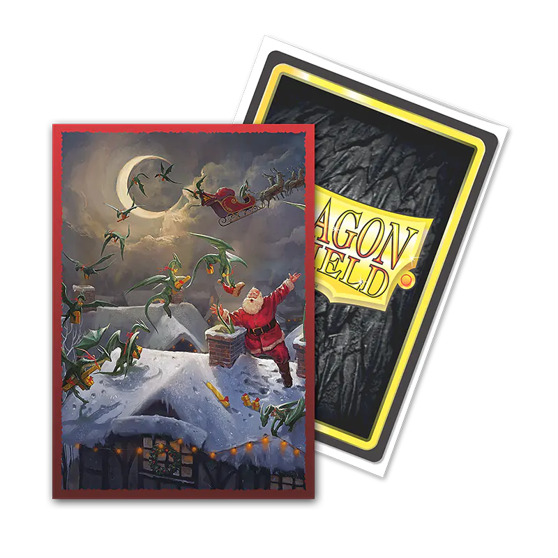 Dragon Shield: Japanese Size 60ct Brushed Art Sleeves - Christmas (2023) | Total Play