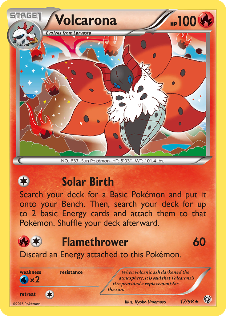 Volcarona (17/98) [XY: Ancient Origins] | Total Play