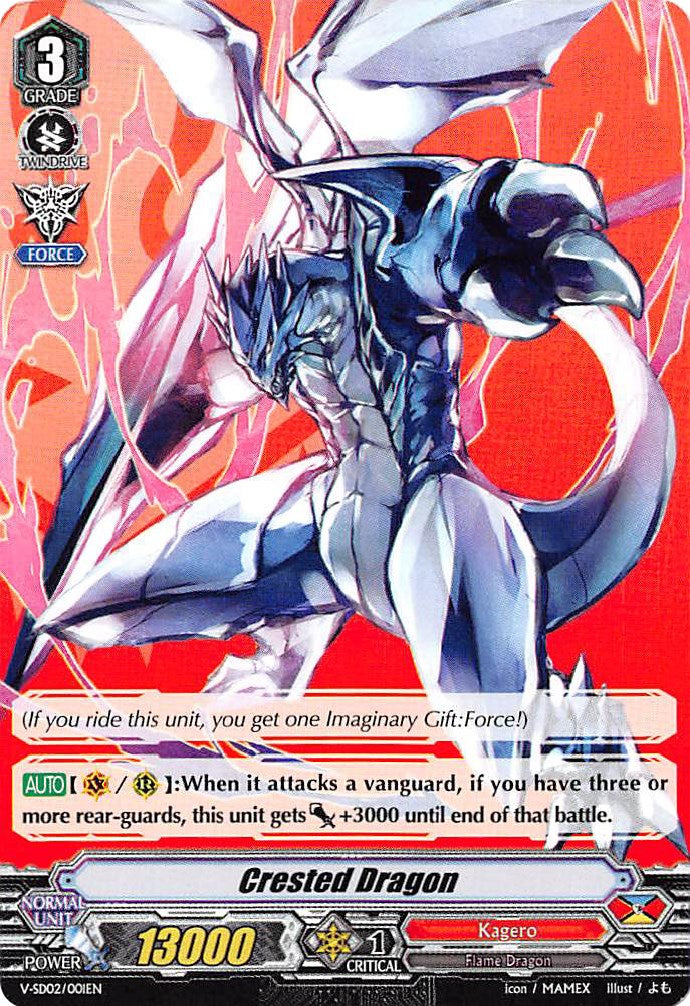 Crested Dragon (V-SD02/001EN) [2018 Free Experience Deck "Kagero"] | Total Play