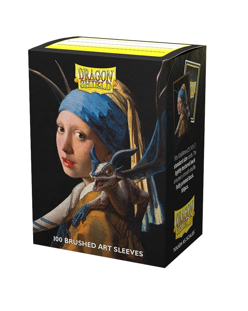 Dragon Shield: Standard 100ct Brushed Art Sleeves - Girl with a Pearl Earring | Total Play