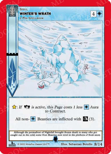 Winter's Wrath [Cryptid Nation: Wilderness First Edition Theme Deck] | Total Play