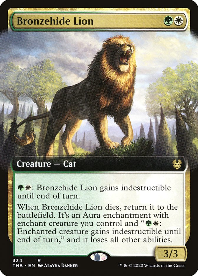 Bronzehide Lion (Extended Art) [Theros Beyond Death] | Total Play