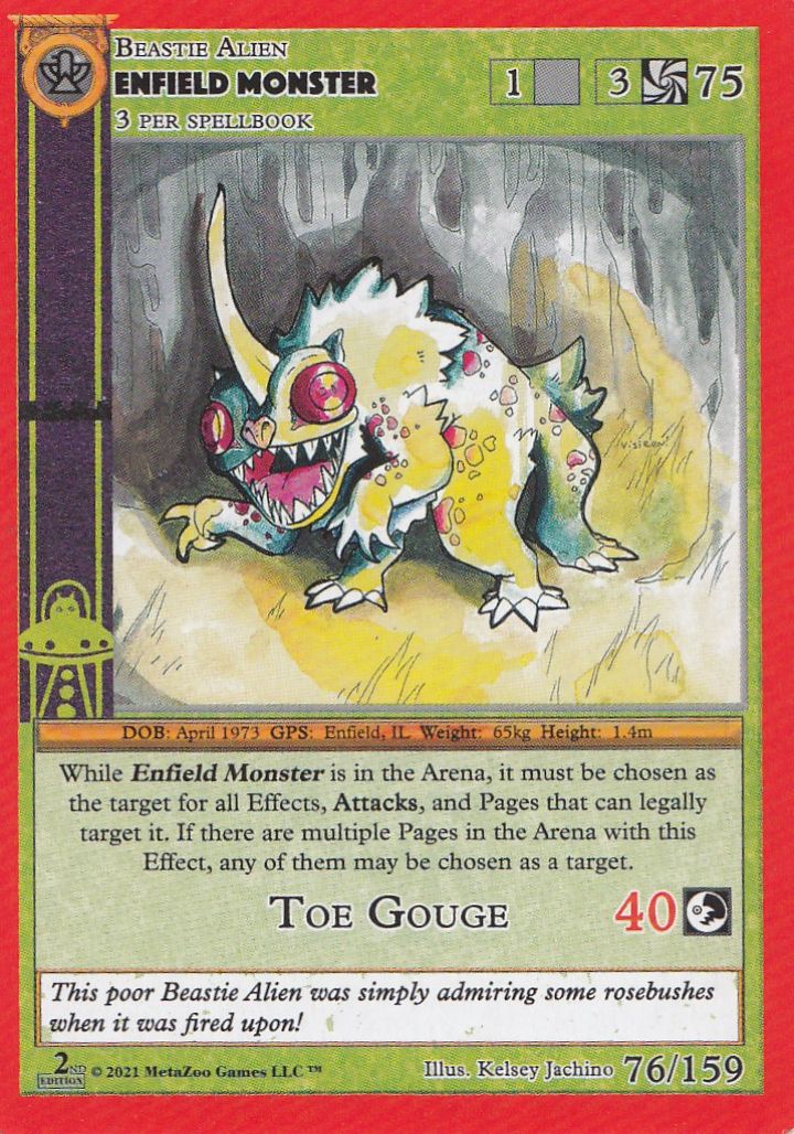 Enfield Monster [Cryptid Nation: Second Edition] | Total Play