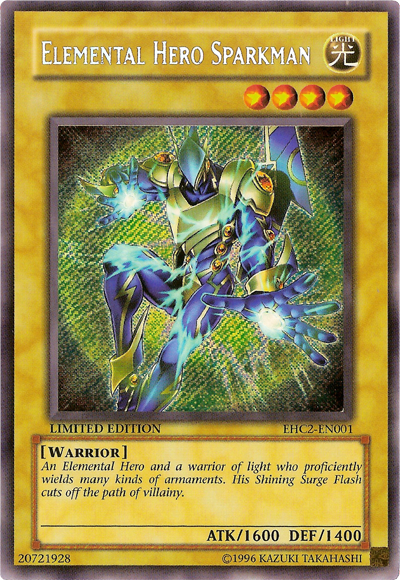 Elemental Hero Sparkman [EHC2-EN001] Secret Rare | Total Play