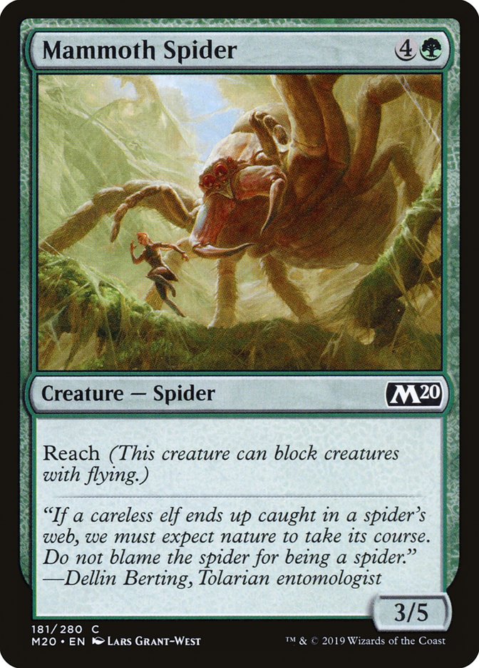Mammoth Spider [Core Set 2020] | Total Play
