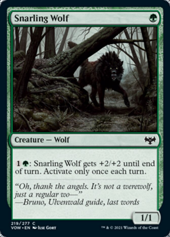 Snarling Wolf [Innistrad: Crimson Vow] | Total Play