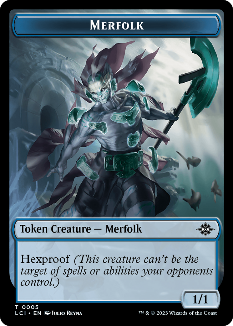 Copy // Merfolk (0005) Double-Sided Token [The Lost Caverns of Ixalan Commander Tokens] | Total Play