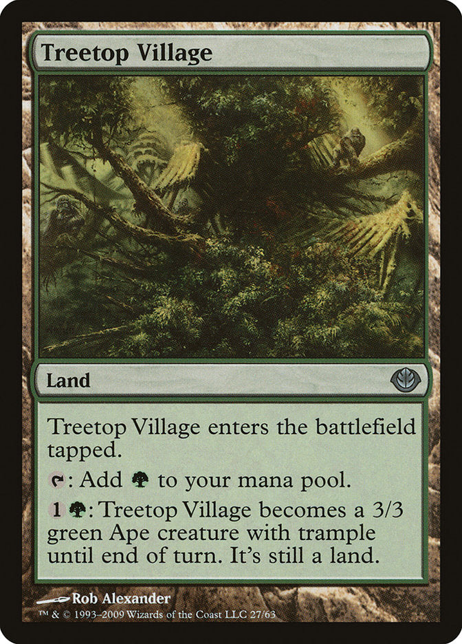 Treetop Village [Duel Decks: Garruk vs. Liliana] | Total Play