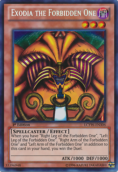 Exodia the Forbidden One [LCYW-EN306] Secret Rare | Total Play