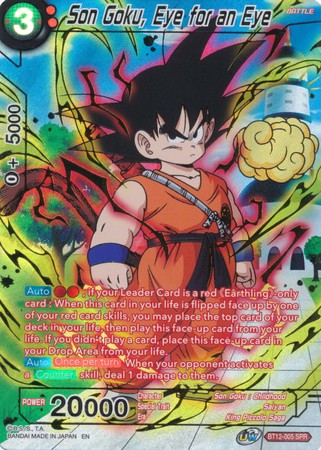 Son Goku, Eye for an Eye (SPR) (BT12-005) [Vicious Rejuvenation] | Total Play
