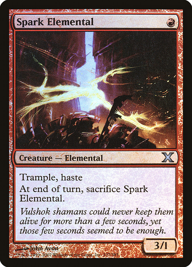 Spark Elemental (Premium Foil) [Tenth Edition] | Total Play