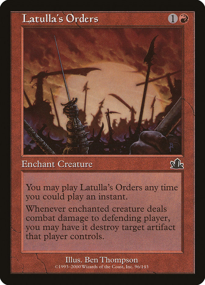 Latulla's Orders [Prophecy] | Total Play