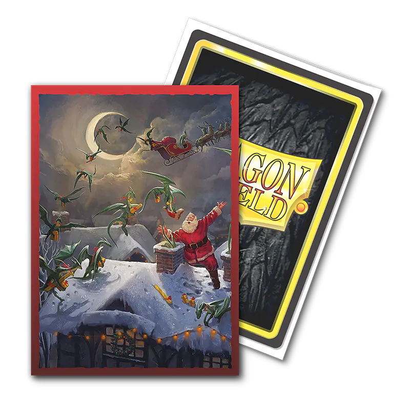Dragon Shield: Standard 100ct Brushed Art Sleeves - Christmas (2023) | Total Play