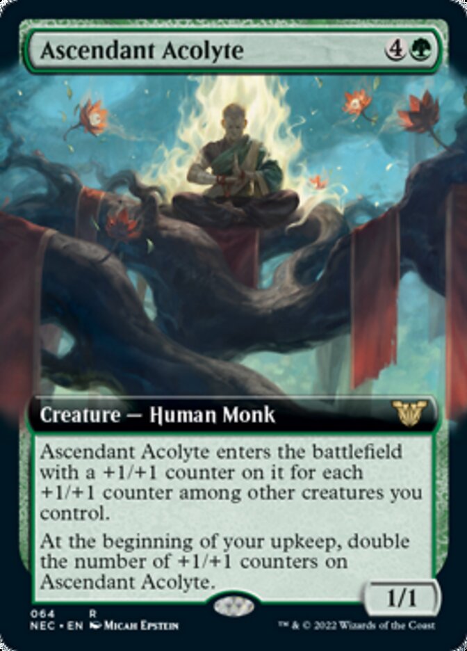 Ascendant Acolyte (Extended Art) [Kamigawa: Neon Dynasty Commander] | Total Play