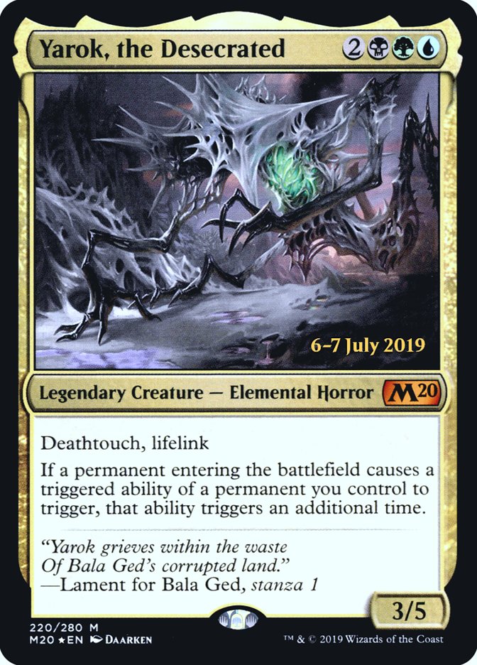 Yarok, the Desecrated [Core Set 2020 Prerelease Promos] | Total Play
