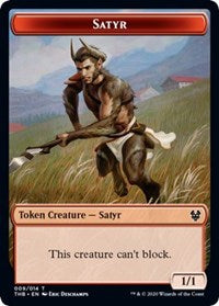 Satyr // Wall Double-Sided Token [Theros Beyond Death Tokens] | Total Play