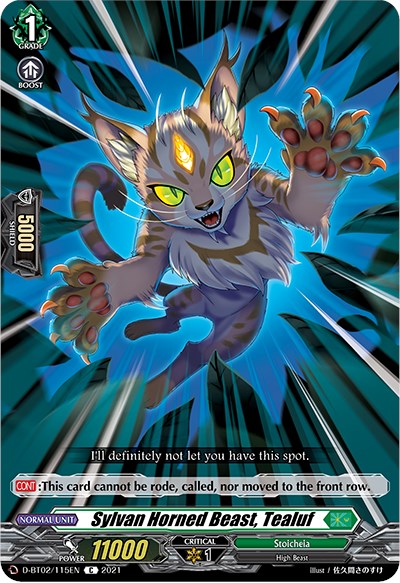 Sylvan Horned Beast, Tealuf (D-BT02/115EN) [A Brush with the Legends] | Total Play