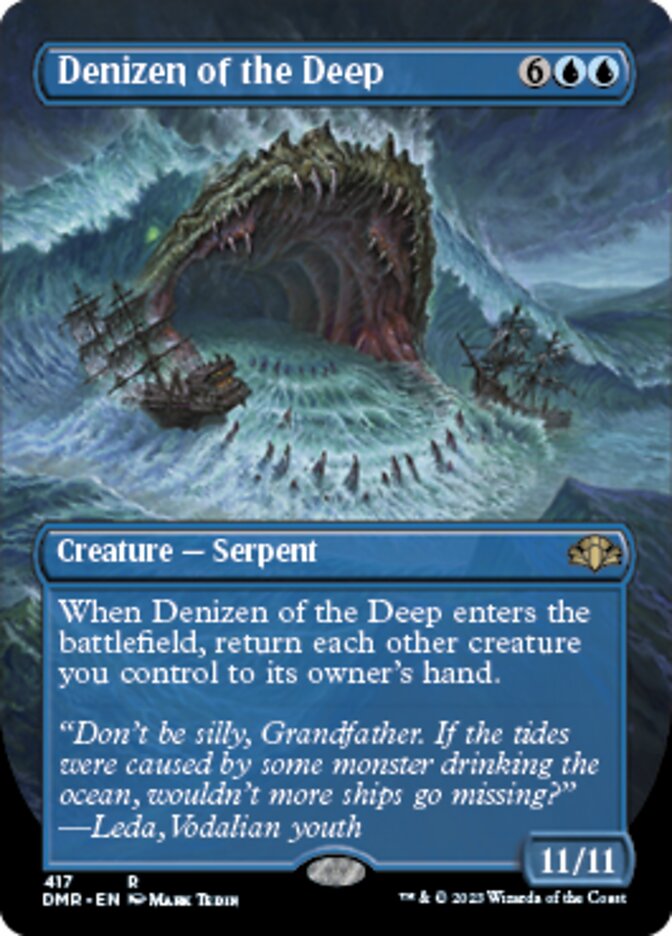 Denizen of the Deep (Borderless Alternate Art) [Dominaria Remastered] | Total Play