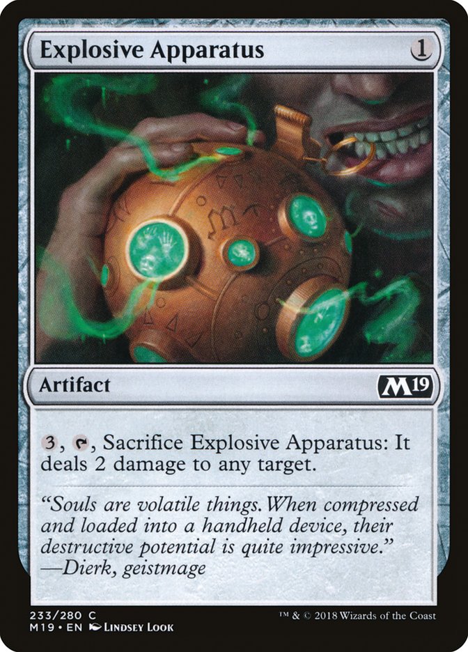 Explosive Apparatus [Core Set 2019] | Total Play