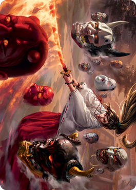 Unquenchable Fury Art Card [Kamigawa: Neon Dynasty Art Series] | Total Play