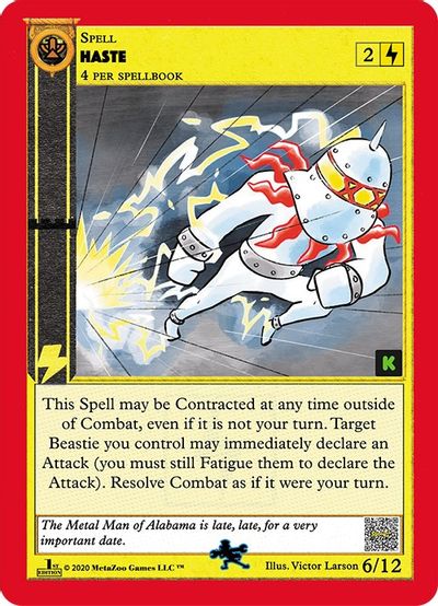 Haste (Kickstarter Edition) [Dingbelle Ring Leader Starter Deck] | Total Play