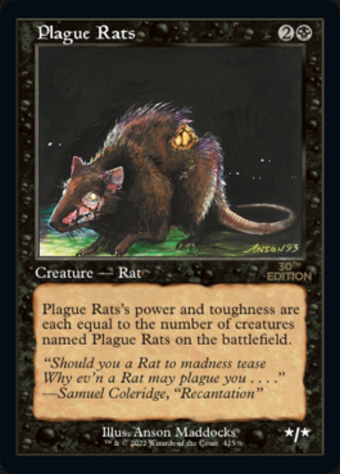 Plague Rats (Retro) [30th Anniversary Edition] | Total Play