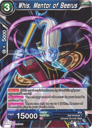 Whis, Mentor of Beerus (TB1-031) [The Tournament of Power] | Total Play