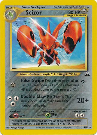 Scizor (29/75) [Neo Discovery Unlimited] | Total Play