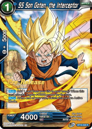SS Son Goten, the Interceptor (BT16-028) [Realm of the Gods Prerelease Promos] | Total Play