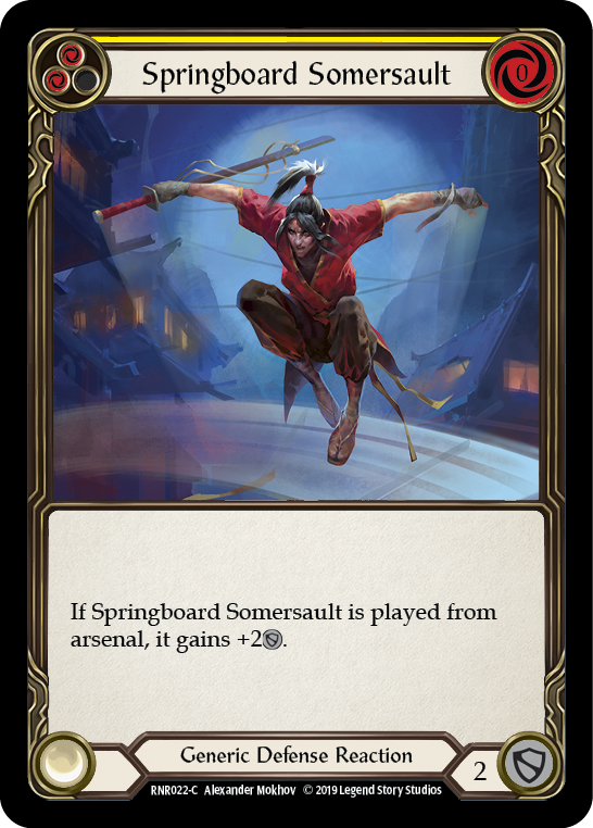 Springboard Somersault [RNR022-C] (Rhinar Hero Deck)  1st Edition Normal | Total Play