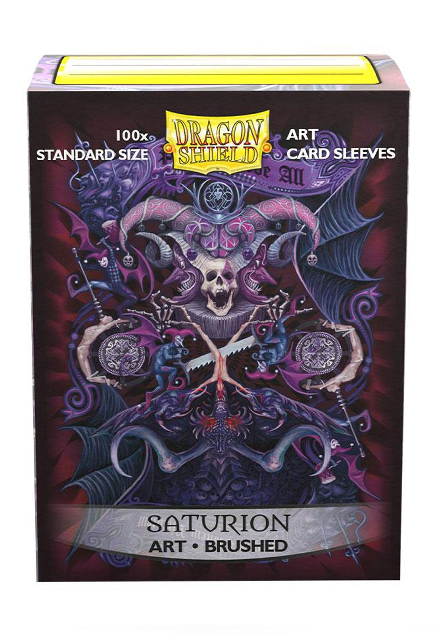 Dragon Shield: Standard 100ct Brushed Art Sleeves - Saturion | Total Play