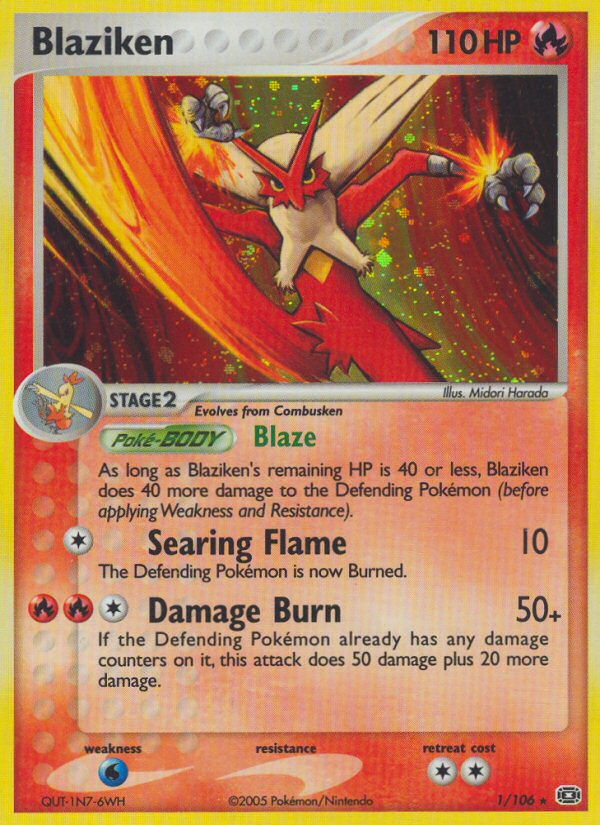 Blaziken (1/106) [EX: Emerald] | Total Play