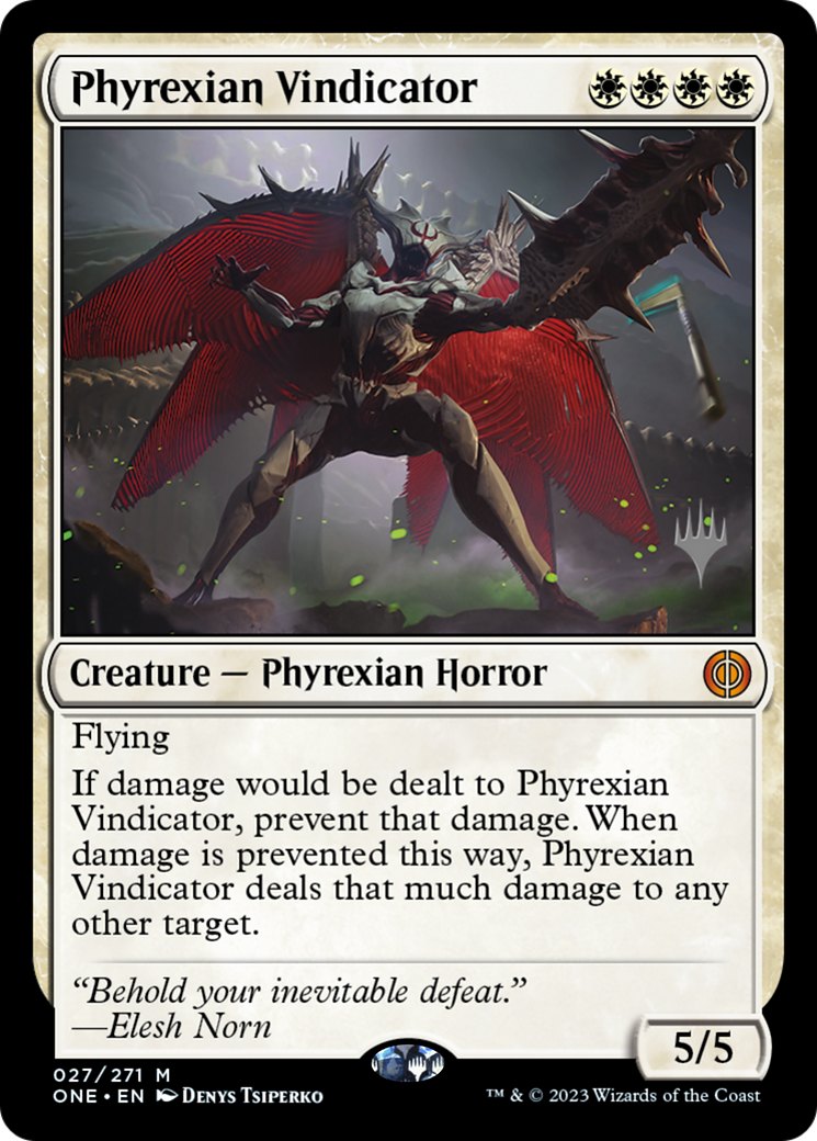 Phyrexian Vindicator (Promo Pack) [Phyrexia: All Will Be One Promos] | Total Play