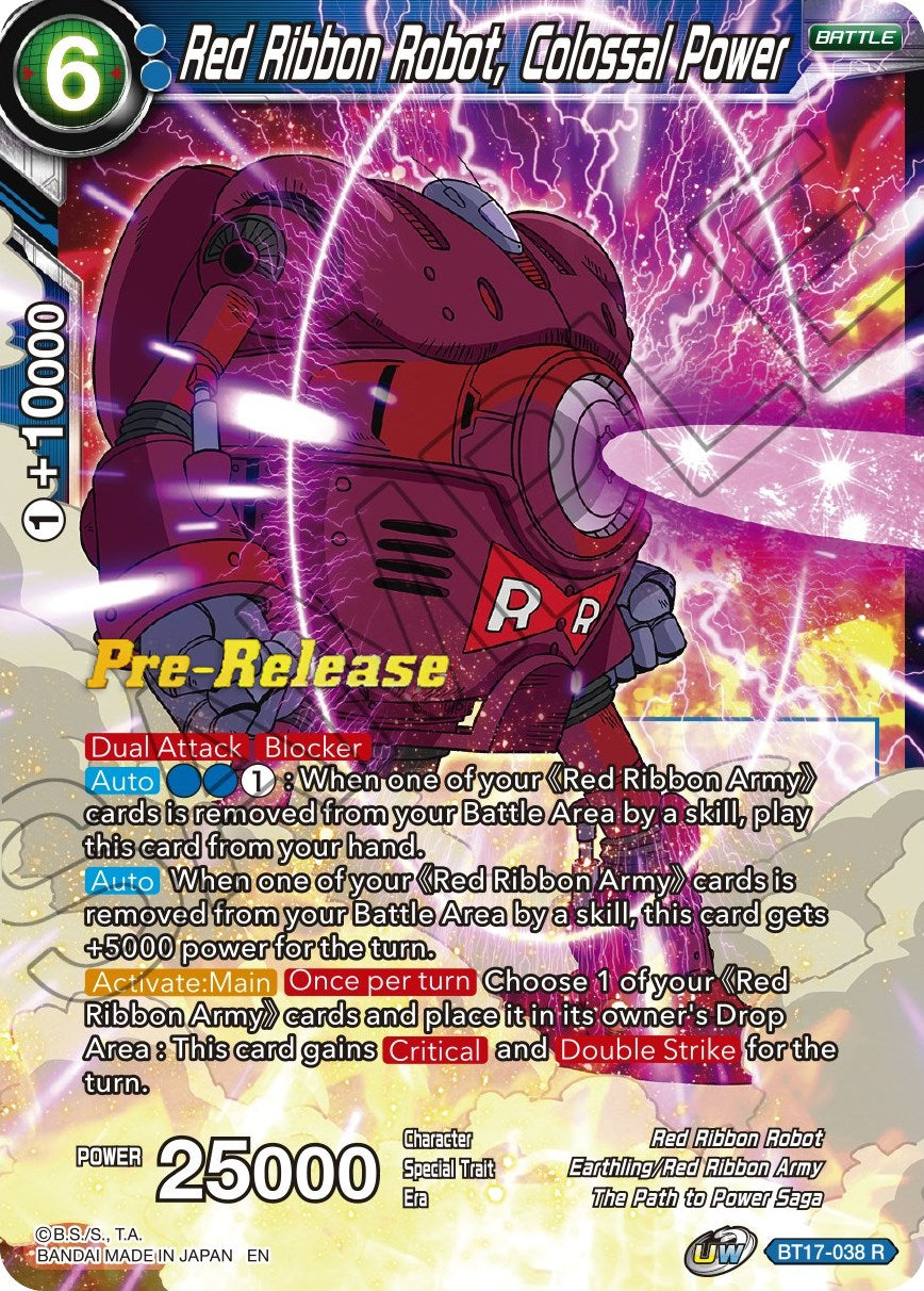 Red Ribbon Robot, Colossal Power (BT17-038) [Ultimate Squad Prerelease Promos] | Total Play