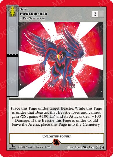 Powerup Red (Flame) [Cryptid Nation: Wilderness First Edition Theme Deck] | Total Play